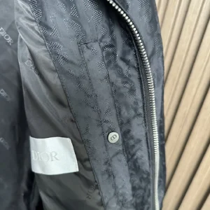 Replica Dior Down Jacket Black Logo Series Reps - RepLuxe