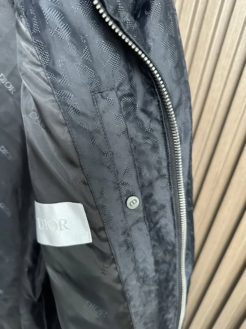 Replica Dior Down Jacket Black Logo Series Reps - RepLuxe