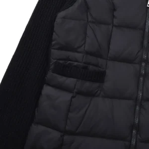 Replica Moncler M30 Knit Down Jacket Black Women Reps - RepLuxe