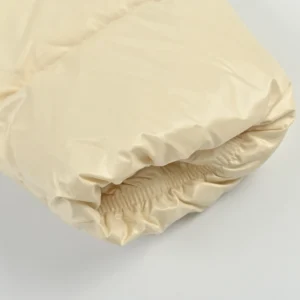 Replica Moncler Andro Short Hooded Down Jacket Beige Reps - RepLuxe