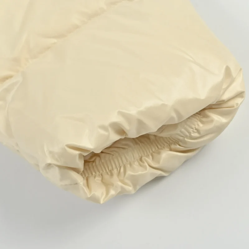 Replica Moncler Andro Short Hooded Down Jacket Beige Reps - RepLuxe