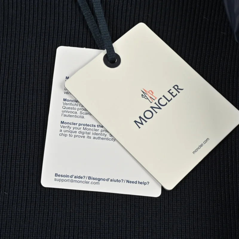 Replica Moncler Knit Hooded Down Jacket Black Reps - RepLuxe