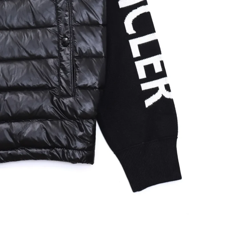 Replica Moncler M29 Knit Down Jacket Black Reps - RepLuxe