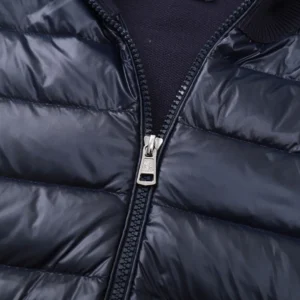 Replica Moncler M29 Knit Down Jacket Navy Blue Reps - RepLuxe