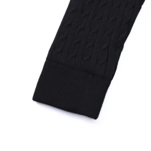 Replica Moncler Knit Down Jacket Black Stand Collar Reps - RepLuxe