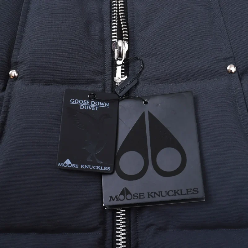 Replica Moose Knuckles Vest Grey Quilted Style Reps - RepLuxe