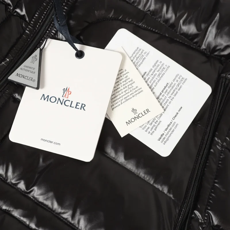 Replica Moncler Acorus Stand Collar Down Jacket Black Reps - RepLuxe