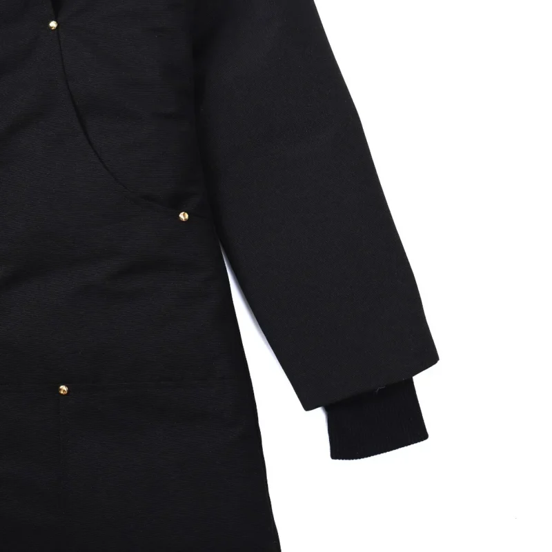 Replica Moose Knuckles Gold Scissor Down Jacket Black Reps - RepLuxe