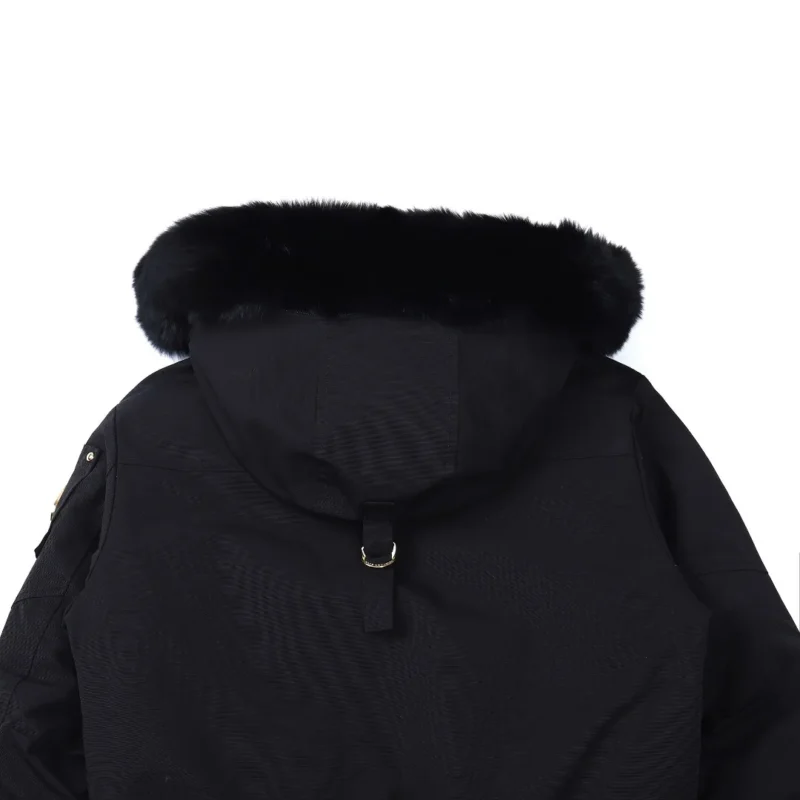 Replica Moose Knuckles Gold Scissor Down Jacket Black Reps - RepLuxe