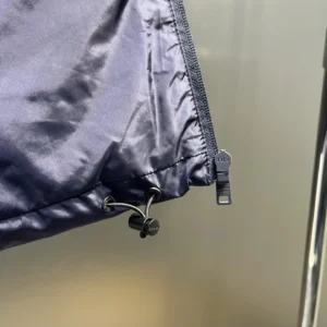 Replica Prada Minimalist Down Vest Blue Stand Collar Reps - RepLuxe