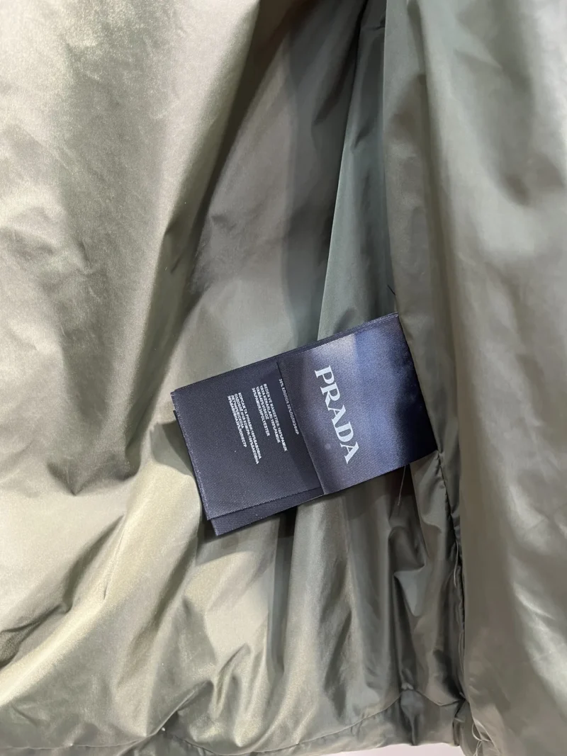 Replica Prada Minimalist Down Vest Olive Green Reps - RepLuxe