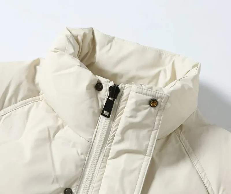 Replica Prada Letter Down Jacket White Unisex Reps - RepLuxe