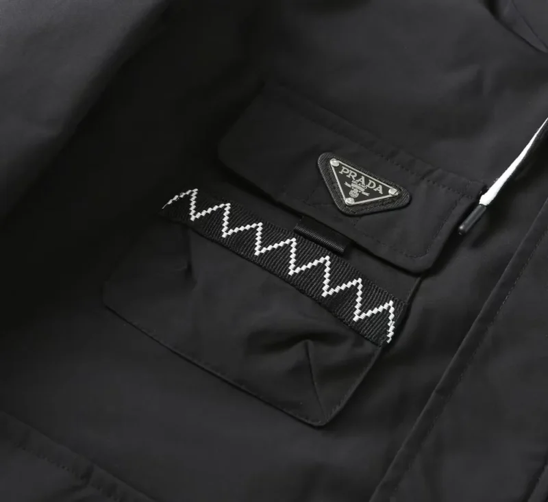 Replica Prada Hooded Down Jacket White Unisex Reps - RepLuxe