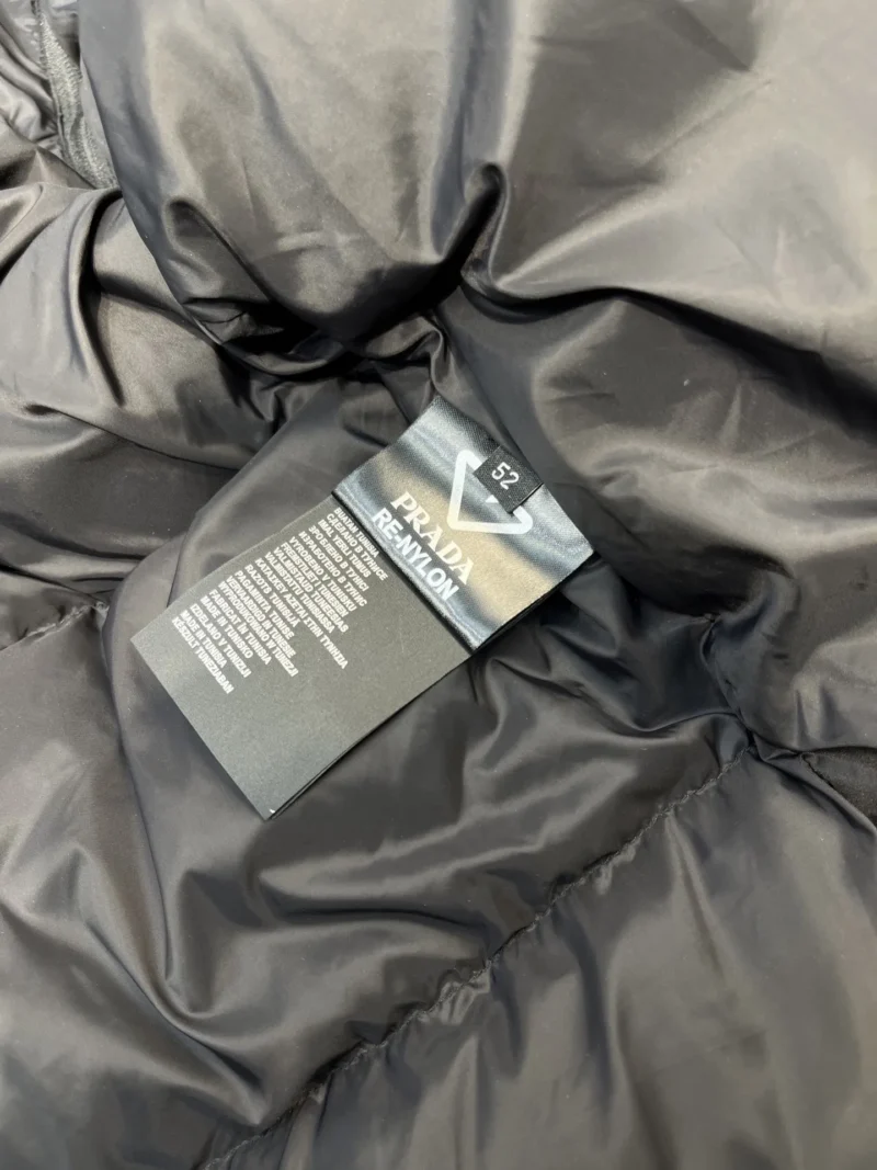 Replica Prada Down Jacket Black Detachable Hood Reps - RepLuxe