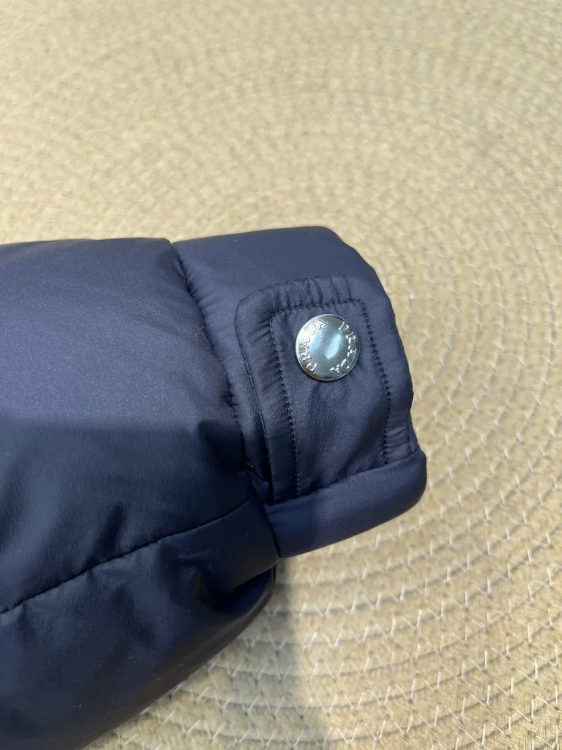 Replica Prada Down Jacket Grey Hooded Style Reps - RepLuxe