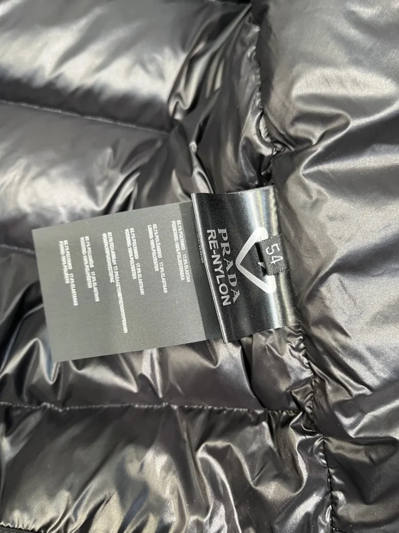 Replica Prada ReNylon Down Jacket Grey Quilted Reps - RepLuxe