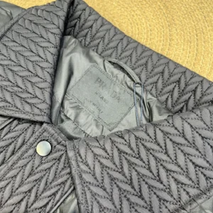 Replica Prada Quilted Down Jacket Black Collar Reps - RepLuxe