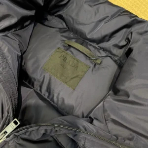 Replica Prada Biker Down Jacket Blue Hooded Reps - RepLuxe