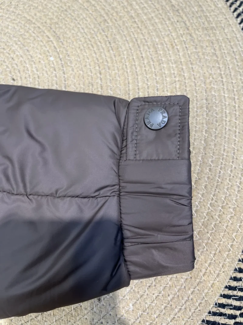 Replica Prada Down Jacket Taupe Hooded Style Reps - RepLuxe