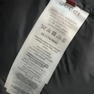 Replica Gucci 2025 Down Jacket Black Stand Collar Reps - RepLuxe