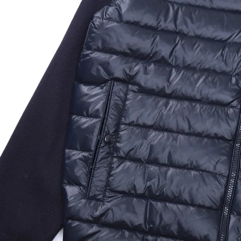 Replica Moncler M29 Knit Down Jacket Navy Blue Reps - RepLuxe