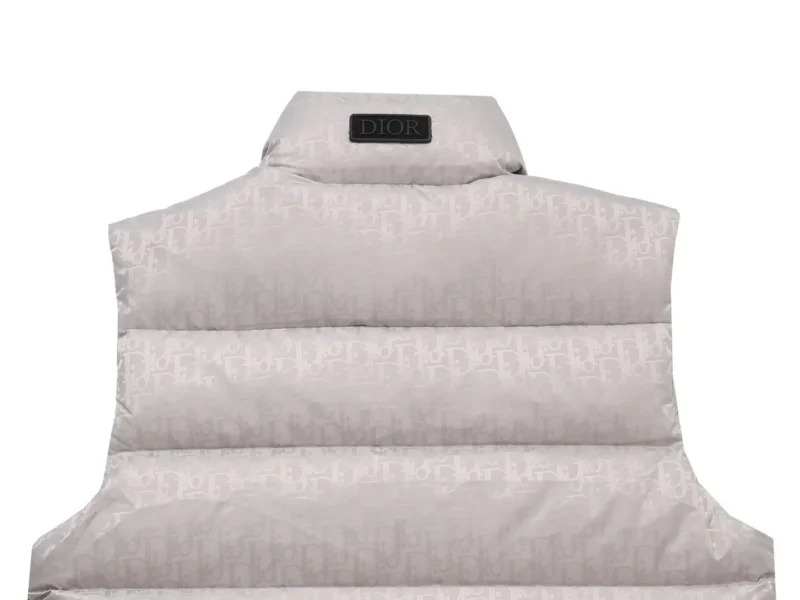 Replica Dior Limited Edition Classic Monogram Down Vest Grey Reps - RepLuxe