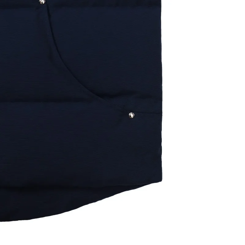 Replica Moose Knuckles Vest Deep Blue Quilted Reps - RepLuxe