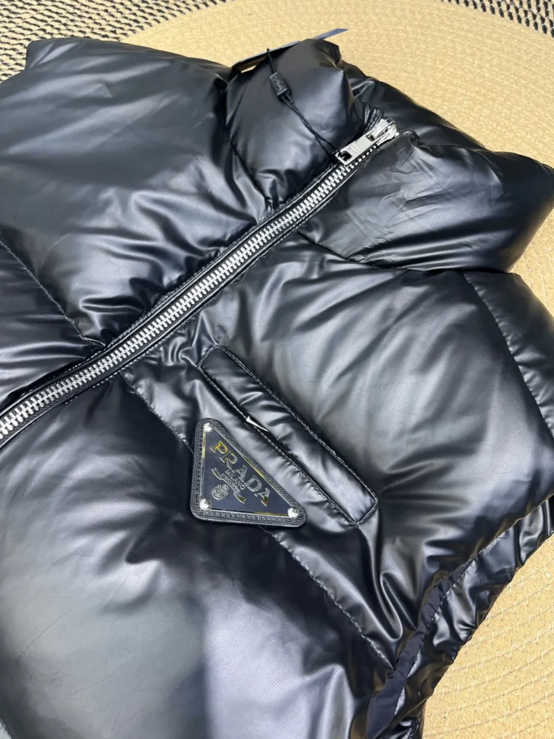 Replica Prada Down Vest Black Logo Style Reps - RepLuxe