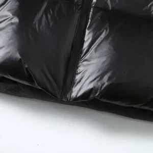 Replica Prada Hooded Down Jacket Black Unisex Reps - RepLuxe