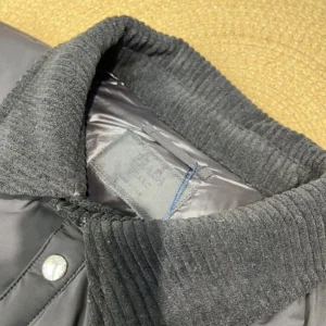 Replica Prada ReNylon Down Jacket Grey Quilted Reps - RepLuxe