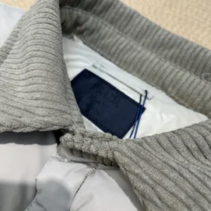 Replica Prada ReNylon Down Jacket Beige Unisex Reps - RepLuxe