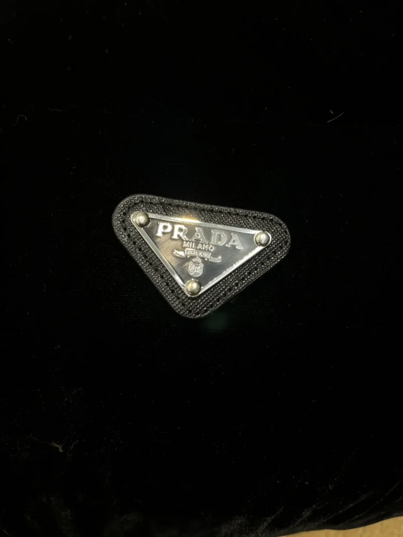 Replica Prada Velvet Down Jacket Black Hooded Reps - RepLuxe