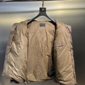 Replica Prada Down Jacket Taupe Hooded Style Reps - RepLuxe