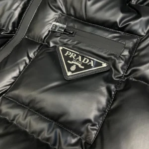 Replica Prada Down Jacket Black Minimalist Style Reps - RepLuxe