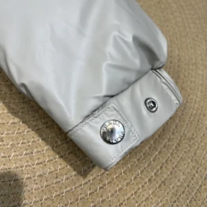 Replica Prada Minimalist Down Jacket Beige Hooded Reps - RepLuxe