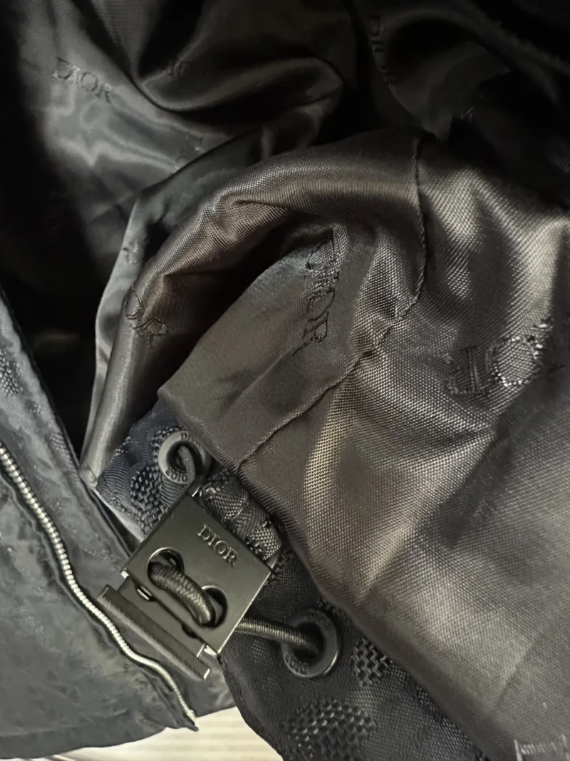 Replica Dior Down Jacket Black Logo Series Reps - RepLuxe