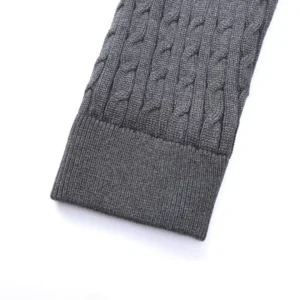 Replica Moncler Knit Down Jacket Grey Stand Collar Reps - RepLuxe