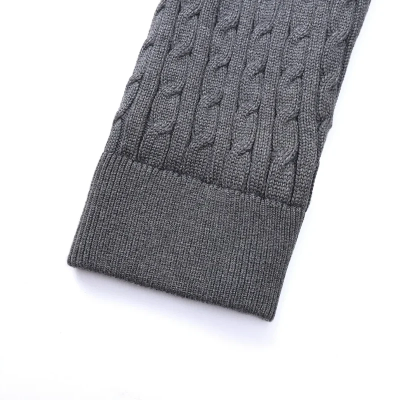 Replica Moncler Knit Down Jacket Grey Stand Collar Reps - RepLuxe