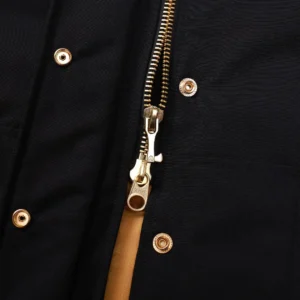 Replica Moose Knuckles Gold Scissor Down Jacket Black Reps - RepLuxe