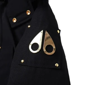 Replica Moose Knuckles Gold Scissor Down Jacket Black Reps - RepLuxe