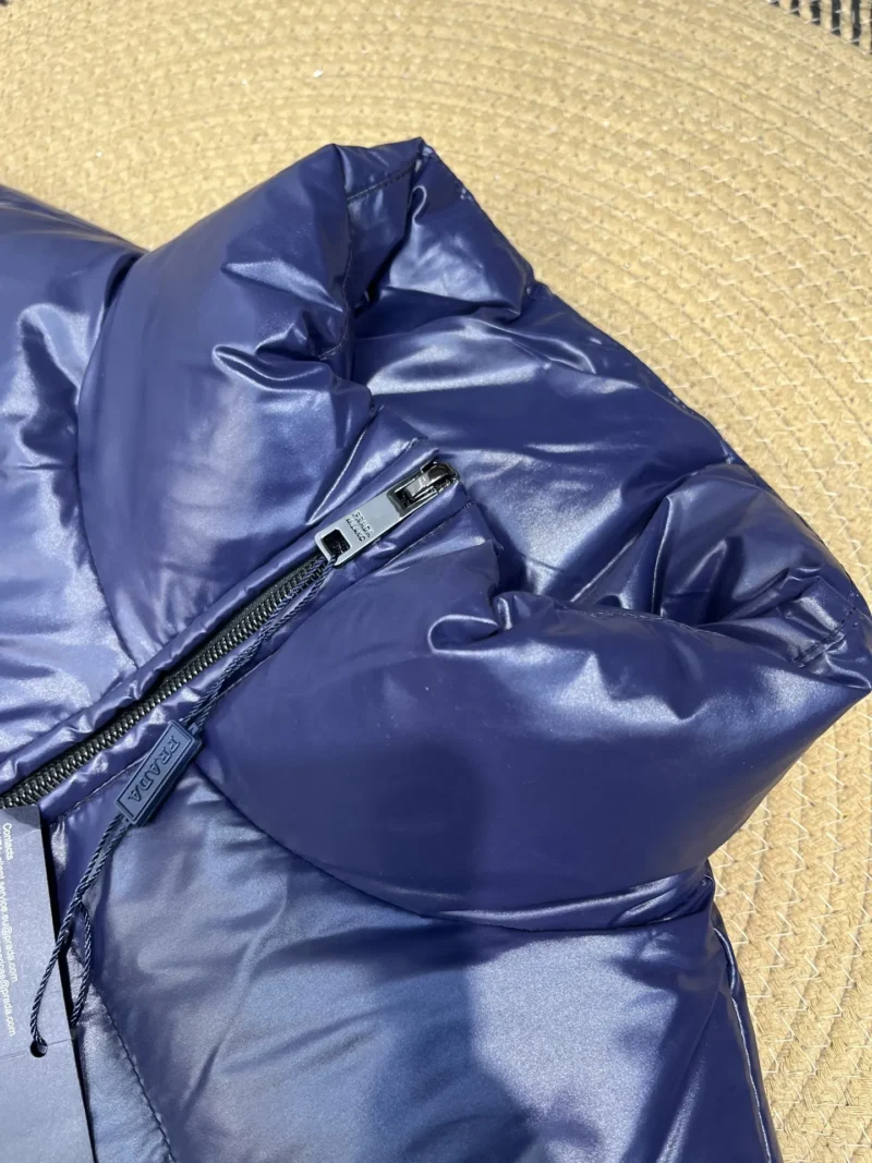 Replica Prada Minimalist Down Vest Blue Sleeveless Reps - RepLuxe
