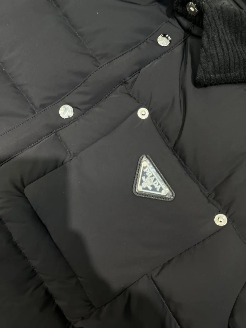 Replica Prada ReNylon Down Jacket Grey Quilted Reps - RepLuxe