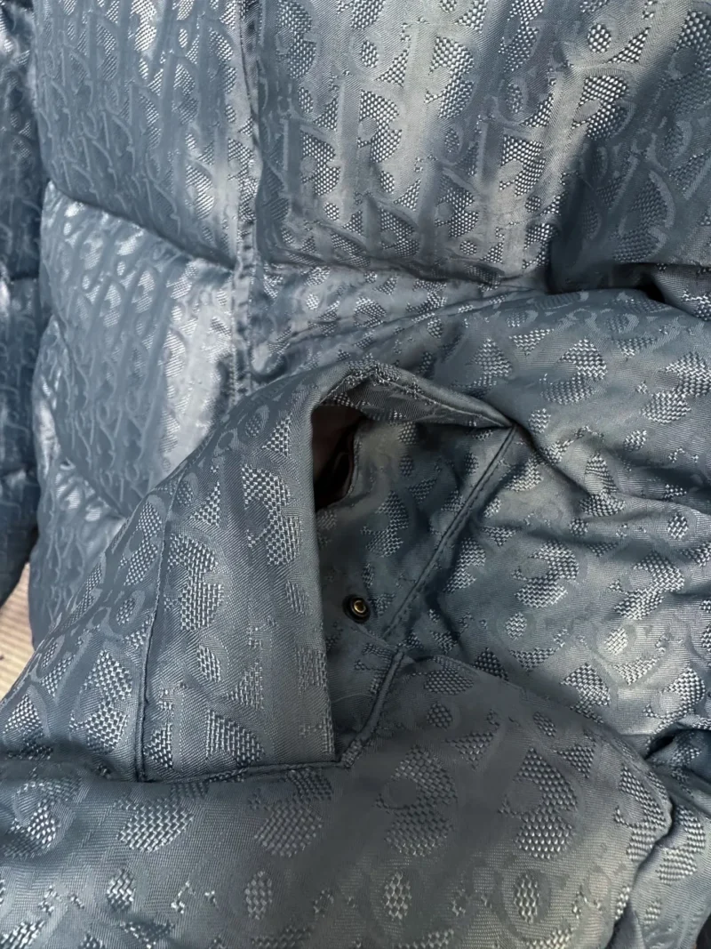 Replica Dior Down Jacket Blue Logo Series Reps - RepLuxe