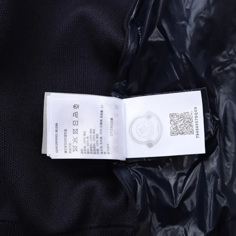 Replica Moncler M29 Knit Down Jacket Navy Blue Reps - RepLuxe