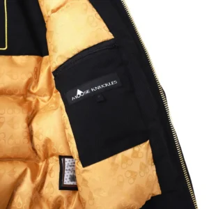 Replica Moose Knuckles Gold Scissor Jacket Black Bomber Reps - RepLuxe