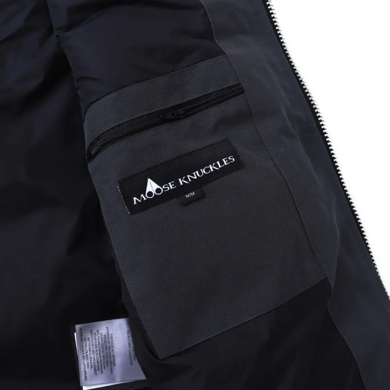 Replica Moose Knuckles Vest Grey Quilted Style Reps - RepLuxe