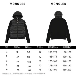 Replica Moncler Knit Letter Hooded Jacket Black Reps - RepLuxe