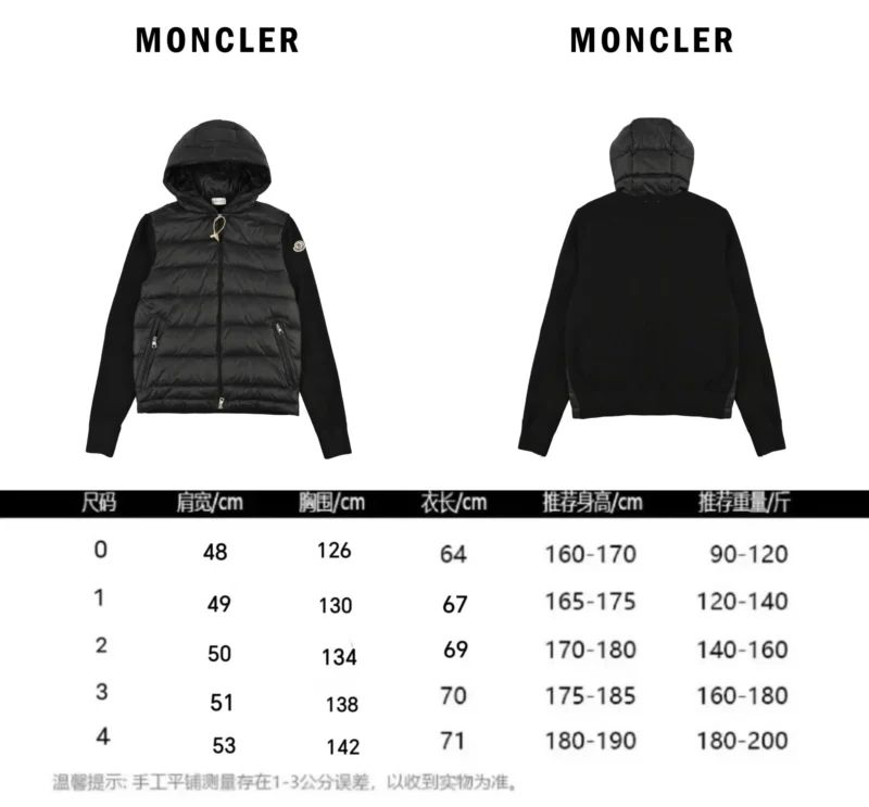 Replica Moncler Knit Letter Hooded Jacket Black Reps - RepLuxe