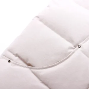 Replica Moose Knuckles Vest Off White Quilted Reps - RepLuxe