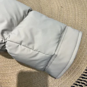 Replica Prada ReNylon Down Jacket Beige Unisex Reps - RepLuxe